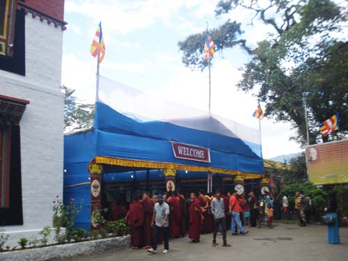 Buddhist festival at Namygal Institute of Tibetology in Gangtok